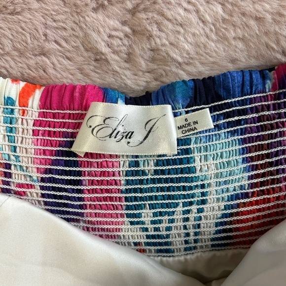 NEW Eliza J Floral Halter Maxi Formal Dress - Picture 5 of 13